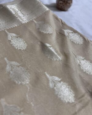 Golden Butta Work Soft Silk Banarasi Saree