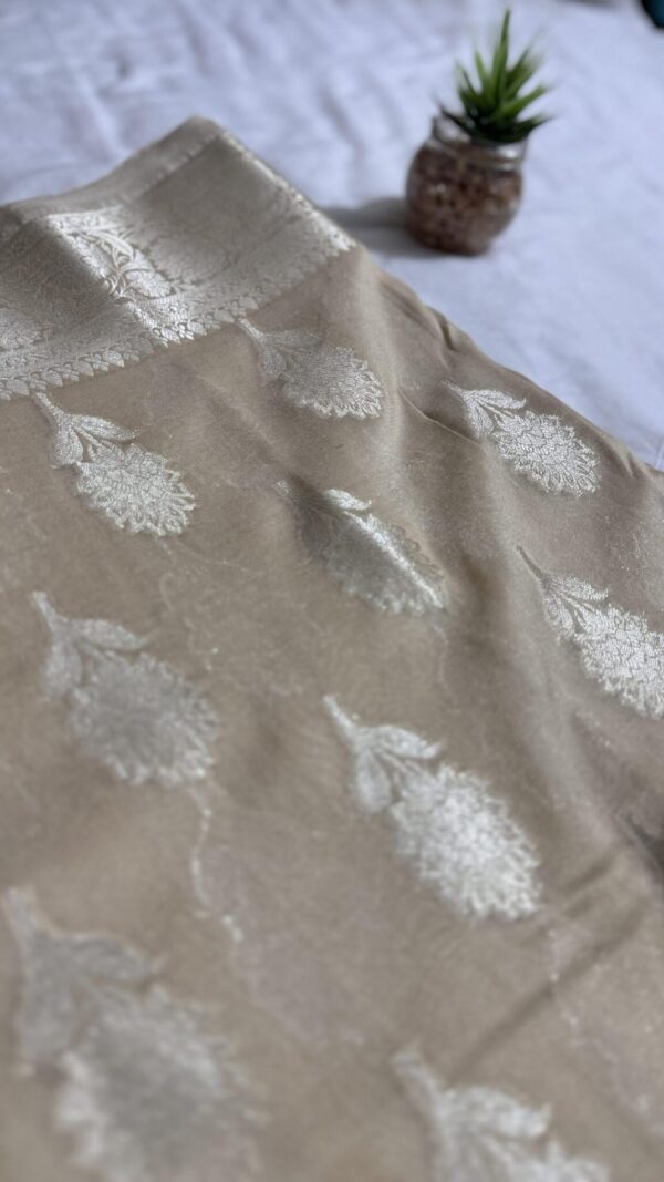 Golden Butta Work Soft Silk Banarasi Saree