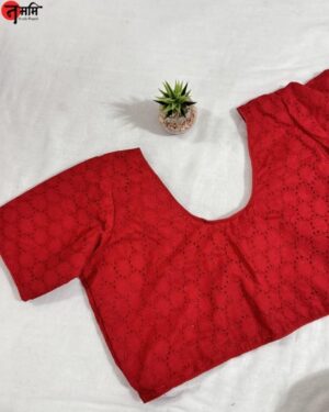 Red Hakoba Blouse