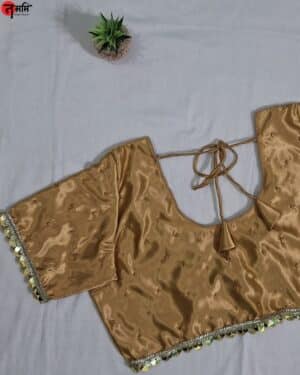 Yellow Golden Aari work blouse