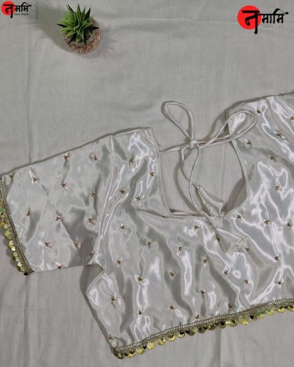 White Aari Bouse