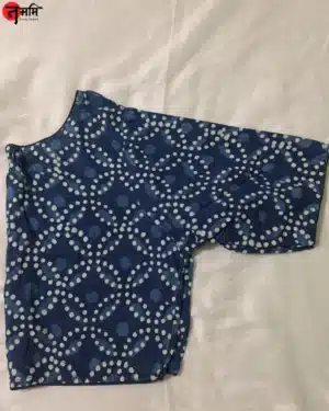 Handblock print cotton blouse