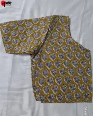 Handblock print cotton blouse