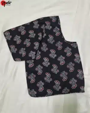 Handblock print cotton blouse