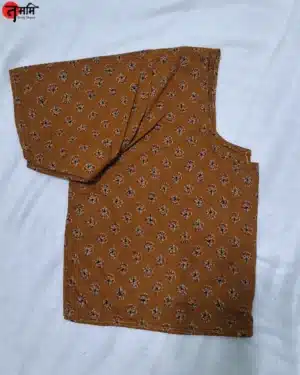 Handblock print cotton blouse