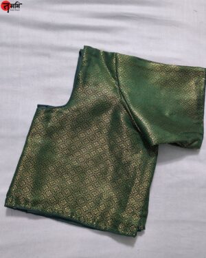 Banarsi Brocade Blouse Green - Yellow Shades
